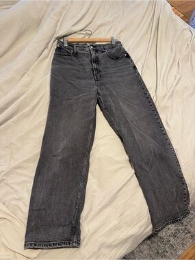 Everlane Charcoal Gray Straight Jeans